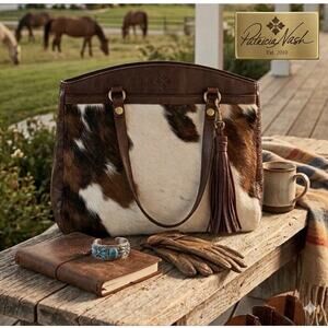 Patricia Nash Cowhide Hair-on-Hide Leather Tote